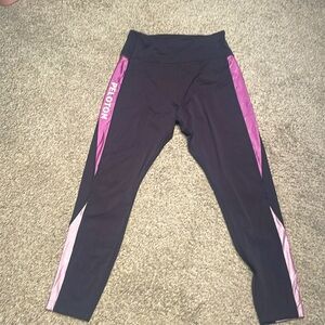 Black and purple Peloton leggings size M